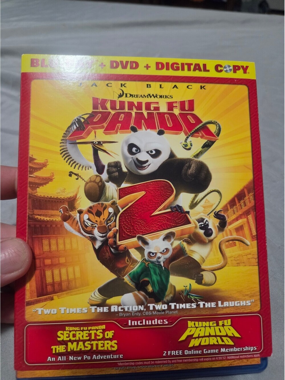 Kung Fu Panda 2 Blu-ray DVD Digital Copy Combo Pack